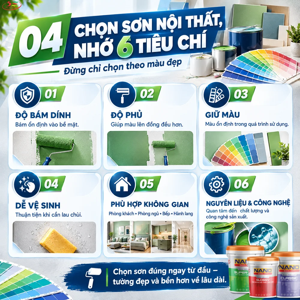 Sơn Nội Thất Tốt Là Gì? Cách Lựa Chọn